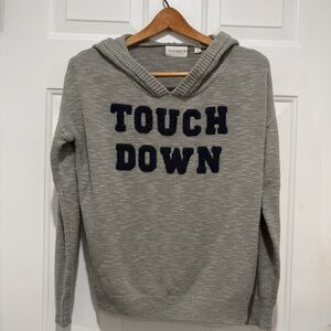 Mia & Tess Gray ‘Touch Down’ Women Hooded Sweater, Small